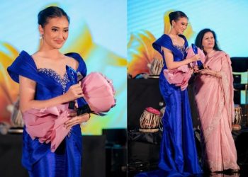 Potret Monica Kezia Menangkan BWAP Miss World 2025 Anggun dengan Gaun Biru
