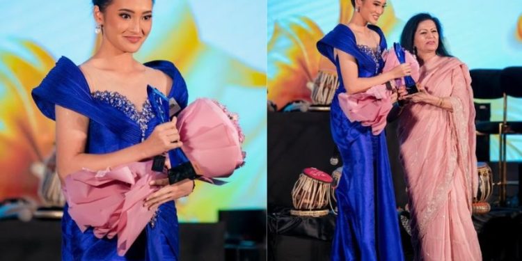 Potret Monica Kezia Menangkan BWAP Miss World 2025 Anggun dengan Gaun Biru