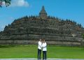 Prabowo dan Macron Kunjungi Candi Borobudur Setelah Dari Akmil Magelang