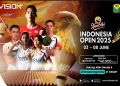 Jadwal dan Link Streaming Indonesia Open 2025 Super 1000 di VISION+