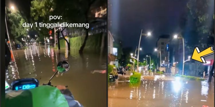 Aksi Heroik Ojol Terjang Banjir dengan Motor Listrik, Pakar Peringatkan: Jangan Nekat!
