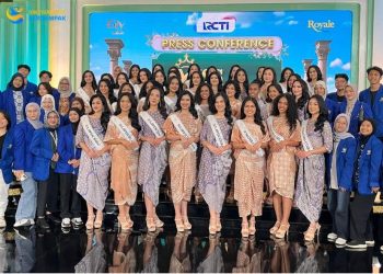 Mahasiswa Sains Komunikasi Ikut Liputan Presscon Miss Indonesia 2025