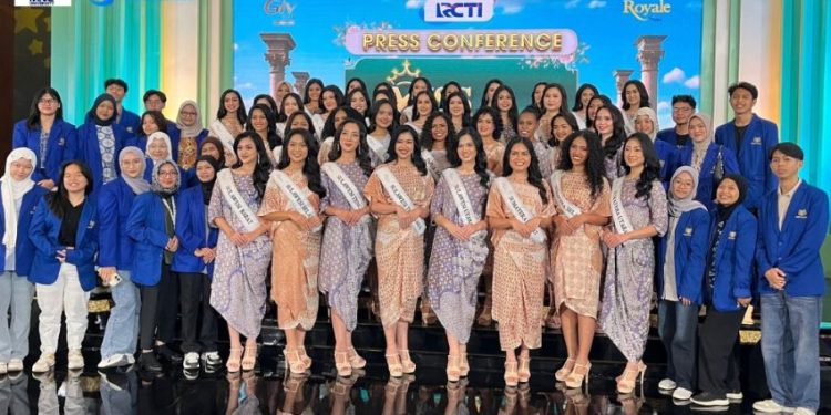 Mahasiswa Sains Komunikasi Ikut Liputan Presscon Miss Indonesia 2025