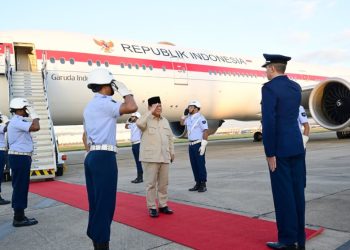 Presiden Prabowo Tiba di Rio de Janeiro Brasil Disambut Upacara Militer