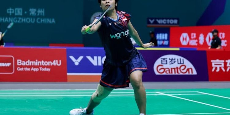 Gregoria Mariska Terkendala Han Yue di Perempat Final