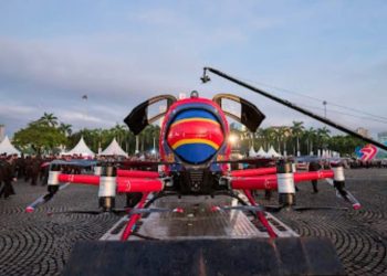 Membedah Teknologi EHang 216-S Drone Otonom pada Perayaan HUT Bhayangkara POLRI Ke-79