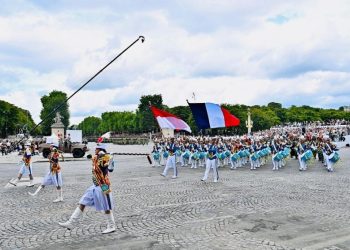 Parade di Paris Satgas Patriot II Indonesia Menarik Perhatian pada Hari Bastille 2025