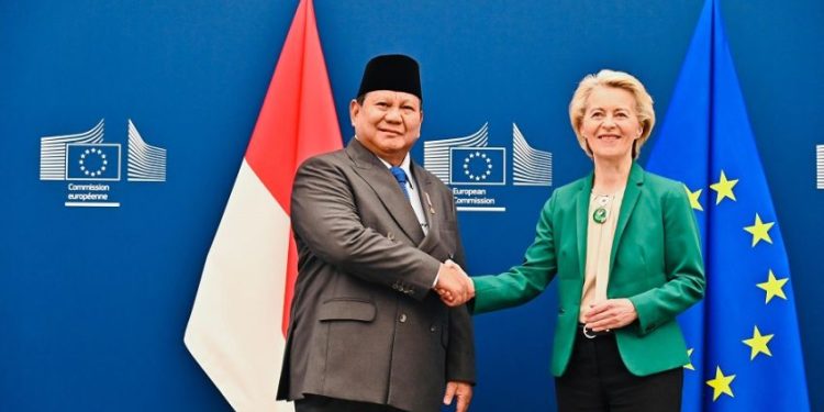 Prabowo dan Presiden Komisi Eropa Percepat Perjanjian Kemitraan Ekonomi CEPA