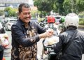 Jumat Berkah, Dirjenpas Bagikan 500 Makanan Gratis untuk Pengguna Jalan