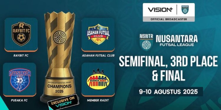 Streaming Final Nusantara Futsal League 2025 Eksklusif di VISION+