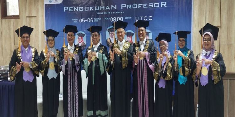 Pendidikan Berkualitas, Universitas Terbuka Kukuhkan 10 Guru Besar