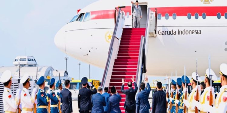 Kurang 8 Jam di China Hadiri Undangan Xi Jinping, Prabowo Kembali ke Indonesia