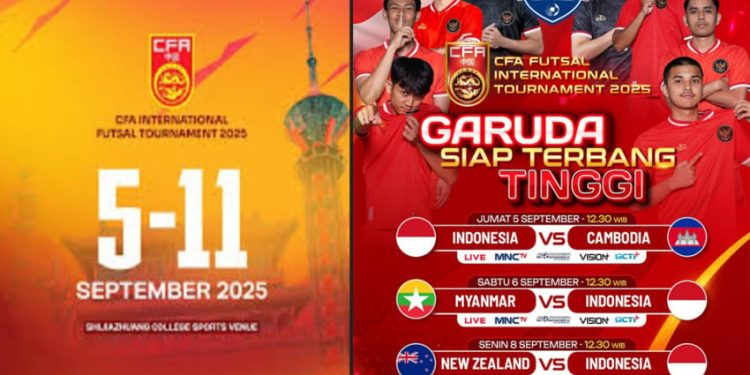 Timnas Futsal Indonesia Siap Bertarung di CFA International Tournament 2025 Saksikan di Televisi