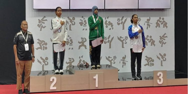 Jawa Timur Mendominasi Wushu di PON Bela Diri Kudus 2025, Sanda dari Daerah Baru Mencuri Perhatian
