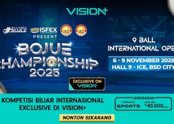 Jadwal Lengkap Bojue Championship 2025 9 Ball International Open di VISION