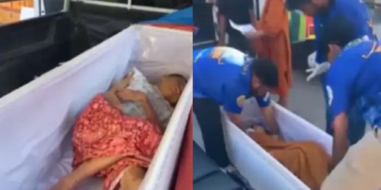 Wanita dalam Peti Mati siapkan Diri untuk Dikremasi Ternyata Masih Hidup
