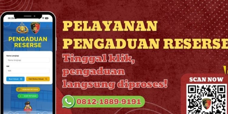 Aplikasi Pengaduan Reserse Diluncurkan, Aduan Hubungi Nomor 081218899191