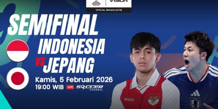Indonesia vs Jepang Semifinal AFC Futsal Asian Cup 2026 Menuju Final Link Streaming